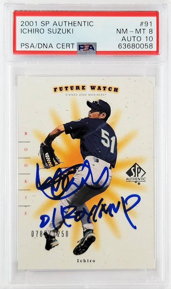 Amazon.com: Ichiro Suzuki Autographed 2001 SP Authentic